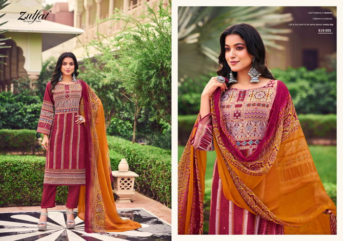 Zeeshan By Zulfat Cotton Printed Dress Material Surat Wholesale Market